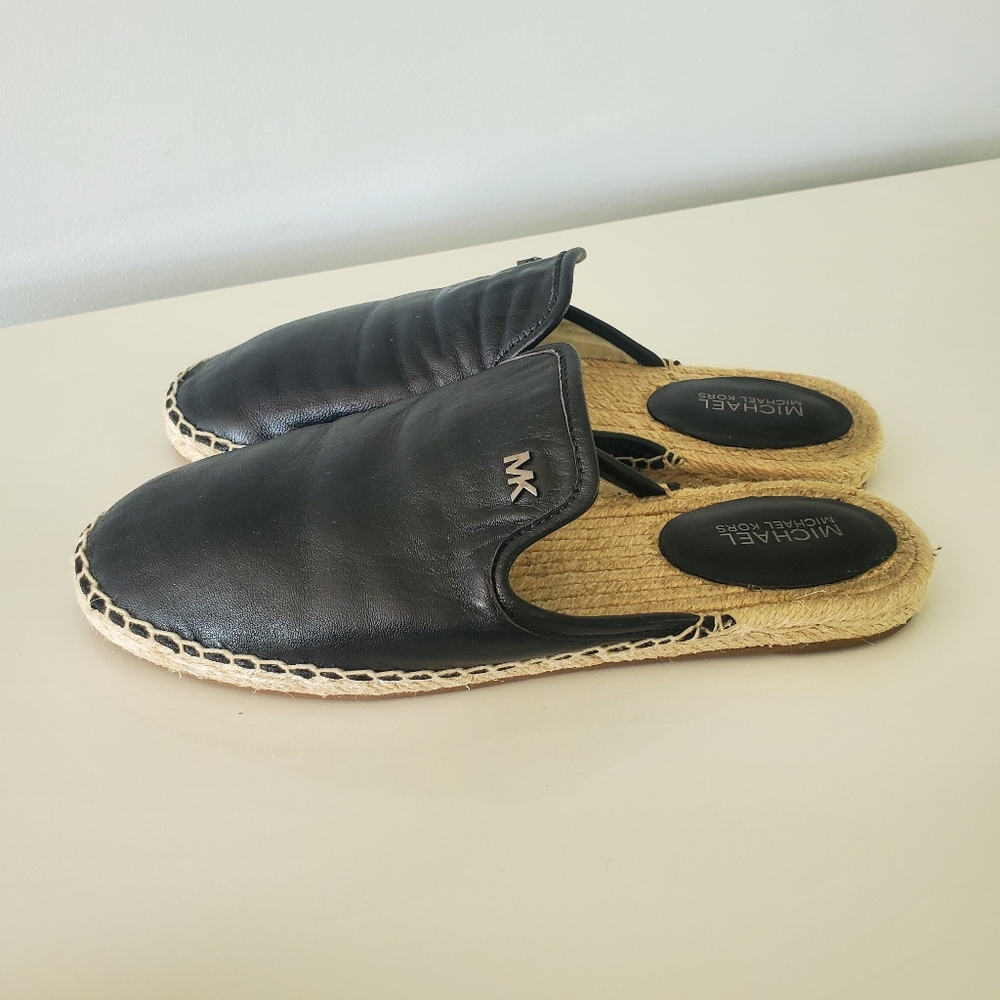Michael Kors Leather Espadrille Mules Size 6 - Picture 5 of 7